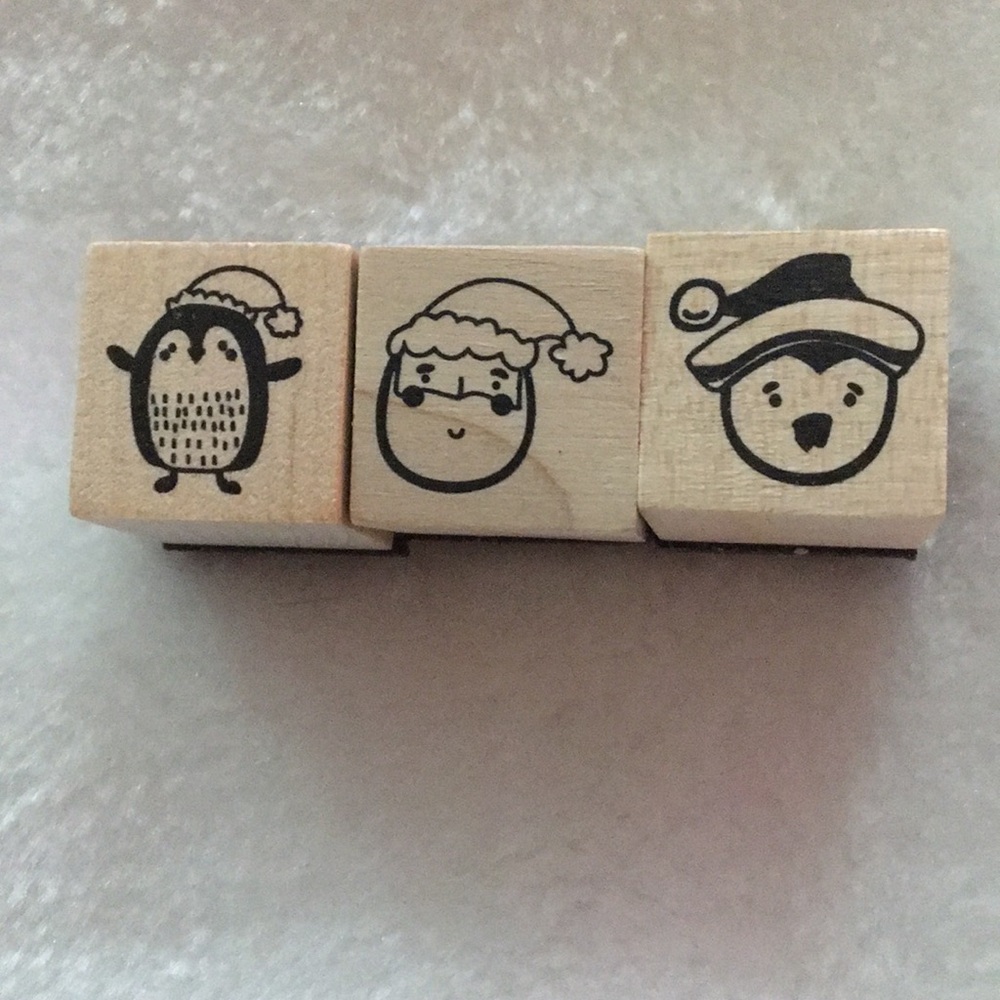 Christmas Themed Wooden Stamps